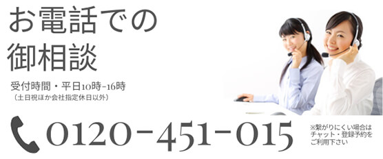 お電話での相談